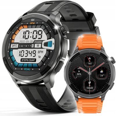 JG Smart Smartwatch męski zegarek GPS AMOLED MENU PL WODOODPORNY 500mAh + 3 paski JG Smart Smartwatch męski zegarek GPS AMOLED MENU PL WODOODPORNY 500mAh + 3 paski