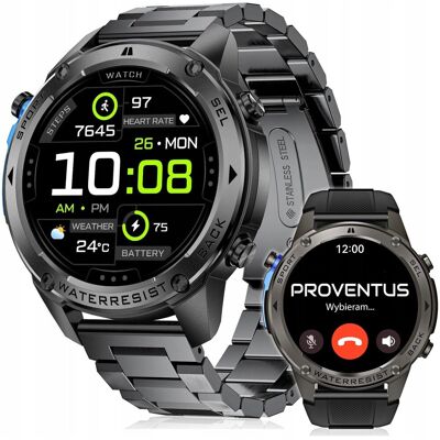 Proventus PL Smartwatch Męski Zegarek Gps Menu Polskie Wodoodporny Sport Rozmowy Proventus PL Smartwatch Męski Zegarek Gps Menu Polskie Wodoodporny Sport Rozmowy