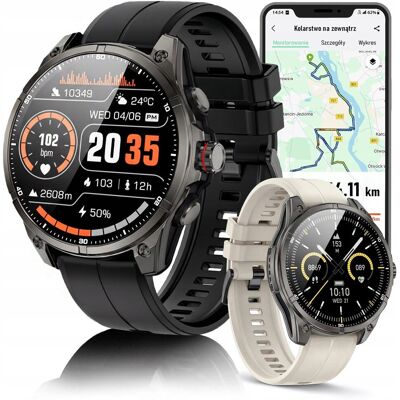 JG Smart Smartwatch Męski Zegarek Menu PL GPS Amoled Rozmowy Wodoodpony 5ATM 670mAh JG Smart Smartwatch Męski Zegarek Menu PL GPS Amoled Rozmowy Wodoodpony 5ATM 670mAh