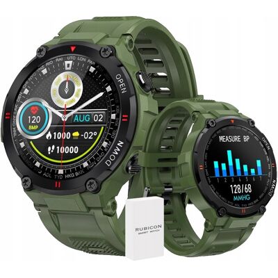 Smartwatch Męski Zegarek Rubicon Rozmowy Polskie Menu 400Mah Sport +Grawer Smartwatch Męski Zegarek Rubicon Rozmowy Polskie Menu 400Mah Sport +Grawer