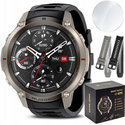 JG Smart SMARTWATCH MĘSKI ZEGAREK WODOODPORNY GPS MAPY ROZMOWY MENU PL AMOLED 500mAh JG Smart SMARTWATCH MĘSKI ZEGAREK WODOODPORNY GPS MAPY ROZMOWY MENU PL AMOLED 500mAh