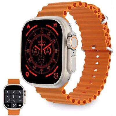 bez marki Smartwatch sportowy dla mężczyzn wodoodporny 2,05' pomarańczowy prezent bez marki Smartwatch sportowy dla mężczyzn wodoodporny 2,05' pomarańczowy prezent