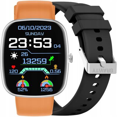 SMARTWATCH UNISEX GRAVITY GT18-4 - ROZMOWY BLUETOOTH, DODATKOWY PASEK + GRA SMARTWATCH UNISEX GRAVITY GT18-4 - ROZMOWY BLUETOOTH, DODATKOWY PASEK + GRA
