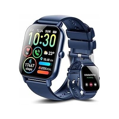 bez marki Smartwatch unisex wodoodporny zegarek z dotykowym ekranem 1,85' GRANATOWY bez marki Smartwatch unisex wodoodporny zegarek z dotykowym ekranem 1,85' GRANATOWY