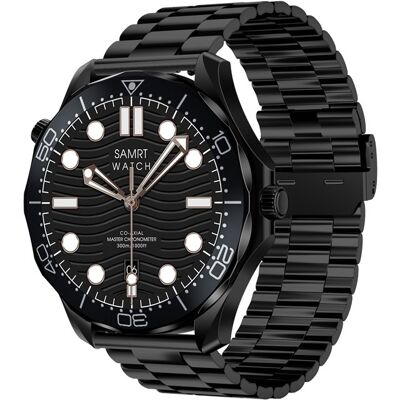 Smartwatch Veltori VT150-1 Czarny Pasek Silikonowy + Czarna Bransoleta Smartwatch Veltori VT150-1 Czarny Pasek Silikonowy + Czarna Bransoleta