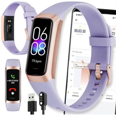 DIAWAY SMARTWATCH WATCH ZEGAREK FIOLETOWY C60 Opaska FIT SMARTBAND Pulsometr iOS ANDROID AMOLED PULS DIAWAY SMARTWATCH WATCH ZEGAREK FIOLETOWY C60 Opaska FIT SMARTBAND Pulsometr iOS ANDROID AMOLED PULS