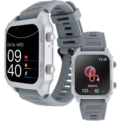 WATCHMARK - Focus - Srebro - Plastikowy - Smartwatch WATCHMARK - Focus - Srebro - Plastikowy - Smartwatch
