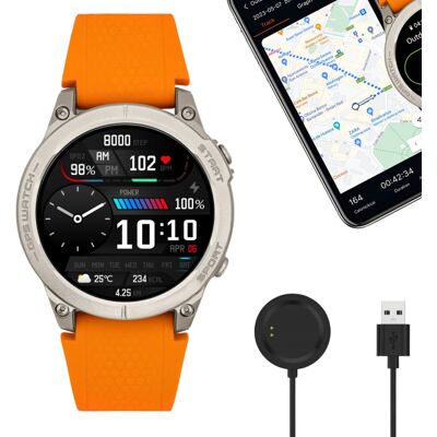 Smartwatch Watchmark GPS Watch pomarańczowy Smartwatch Watchmark GPS Watch pomarańczowy