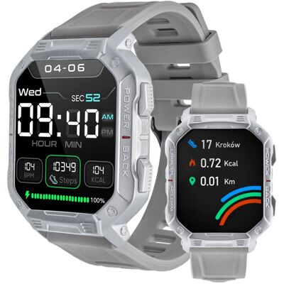 Smartwatch Watchmark Ultra Szary Tryby sportowe Ciśnieniomierz Tętno Smartwatch Watchmark Ultra Szary Tryby sportowe Ciśnieniomierz Tętno