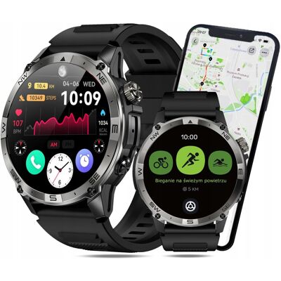 Smartwatch Wenom Explorer GPS Wodoodporny IP68 Czarny Smartwatch Wenom Explorer GPS Wodoodporny IP68 Czarny