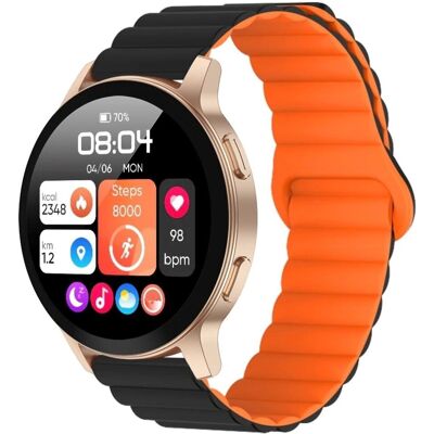 Smartwatch XINJI Cobee C3 Złoty 1,43 cala IP68 do 5 dni Pulsometr Krokomierz Licznik spalonych kalorii 46 mm Smartwatch XINJI Cobee C3 Złoty 1,43 cala IP68 do 5 dni Pulsometr Krokomierz Licznik spalonych kalorii 46 mm