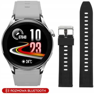 Smartwatch z funkcją rozmowy srebrny Pacific 35-01 Smartwatch z funkcją rozmowy srebrny Pacific 35-01