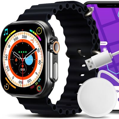 Smartwatch Zegarek Czarny Wodoodporny Sport Puls Ciśnienie Powiadomienia Ip67 Smartwatch Zegarek Czarny Wodoodporny Sport Puls Ciśnienie Powiadomienia Ip67
