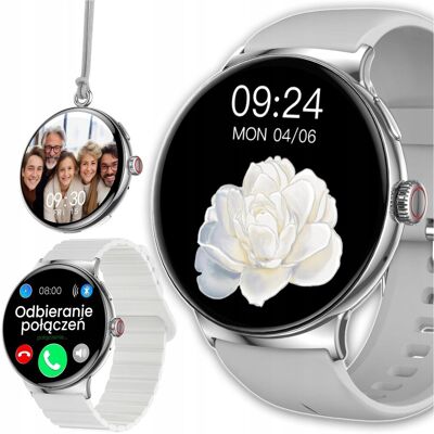 Smartwatch zegarek damski 3w1 rozmowy SMS Puls polskie menu Smart JG Smart Smartwatch zegarek damski 3w1 rozmowy SMS Puls polskie menu Smart JG Smart