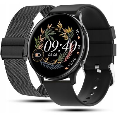 JG Smart SMARTWATCH ZEGAREK DAMSKI MENU PL ROZMOWY POWIADOMIENIA SMART WATCH CZARNY JG Smart SMARTWATCH ZEGAREK DAMSKI MENU PL ROZMOWY POWIADOMIENIA SMART WATCH CZARNY