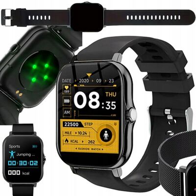 VERK GROUP SMARTWATCH ZEGAREK DAMSKI MĘSKI GUMOWY PASEK SPORT BLUETOOTH ROZMOWY CZARNY VERK GROUP SMARTWATCH ZEGAREK DAMSKI MĘSKI GUMOWY PASEK SPORT BLUETOOTH ROZMOWY CZARNY