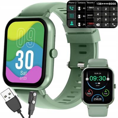 VERK GROUP SMARTWATCH ZEGAREK DAMSKI MĘSKI GUMOWY PASEK SPORT BLUETOOTH ROZMOWY ZIELEŃ VERK GROUP SMARTWATCH ZEGAREK DAMSKI MĘSKI GUMOWY PASEK SPORT BLUETOOTH ROZMOWY ZIELEŃ