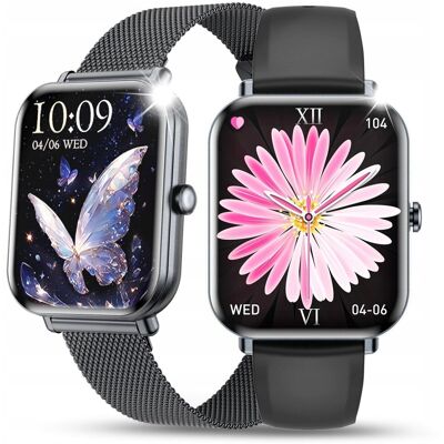 JG Smart Smartwatch Zegarek Damski Polskie Menu Ciśnienie Rozmowy Puls Sport 2Paski JG Smart Smartwatch Zegarek Damski Polskie Menu Ciśnienie Rozmowy Puls Sport 2Paski