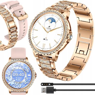 Smartwatch zegarek damski polskie menu rozmowy Dla Kobiety Pl JG Smart Smartwatch zegarek damski polskie menu rozmowy Dla Kobiety Pl JG Smart