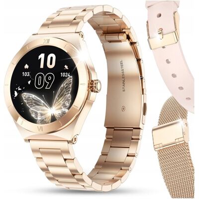 JG Smart Smartwatch Zegarek Damski Rozmowy Menu Pl Ciśnienie Powiadomienia 3 Paski JG Smart Smartwatch Zegarek Damski Rozmowy Menu Pl Ciśnienie Powiadomienia 3 Paski