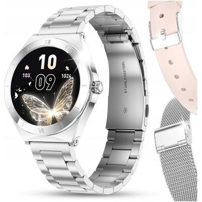 JG Smart Smartwatch Zegarek Damski Rozmowy Menu Pl Wodoodporny Amoled Zdrowie 3Paski JG Smart Smartwatch Zegarek Damski Rozmowy Menu Pl Wodoodporny Amoled Zdrowie 3Paski