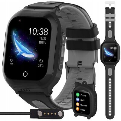 Lewer Smartwatch Zegarek Dla Dzieci Lokalizacja Gps Sms Rozmowy Gry 8Gb Czarny Lewer Smartwatch Zegarek Dla Dzieci Lokalizacja Gps Sms Rozmowy Gry 8Gb Czarny