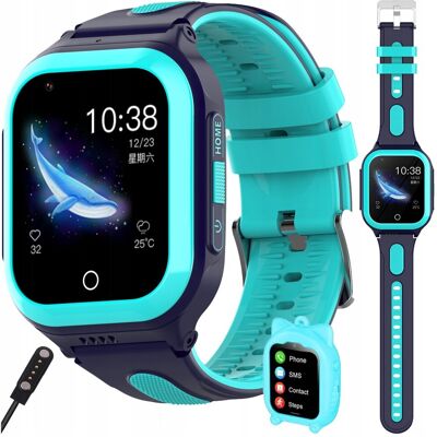 Lewer Smartwatch Zegarek Dla Dzieci Lokalizacja Gps Sms Rozmowy Gry 8Gb Niebieski Lewer Smartwatch Zegarek Dla Dzieci Lokalizacja Gps Sms Rozmowy Gry 8Gb Niebieski