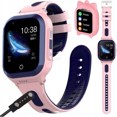 Lewer Smartwatch Zegarek Dla Dzieci Lokalizacja Gps Sms Rozmowy Gry 8Gb Różowy Lewer Smartwatch Zegarek Dla Dzieci Lokalizacja Gps Sms Rozmowy Gry 8Gb Różowy
