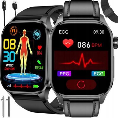 Bartomtime SMARTWATCH Zegarek EKG Glukoza Ciśnieniomierz Rozmowy AMOLED 3 paski MENUPL Bartomtime SMARTWATCH Zegarek EKG Glukoza Ciśnieniomierz Rozmowy AMOLED 3 paski MENUPL