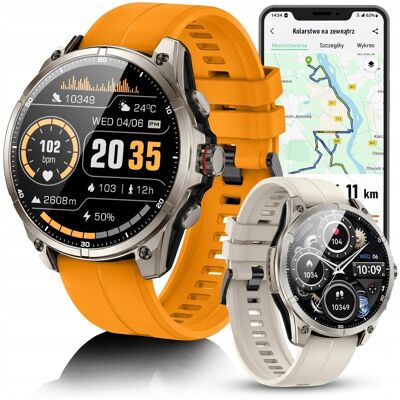 JG Smart Smartwatch Zegarek GPS 5ATM AMOLED Rozmowy Bluetooth Puls Kompas Menu PL JG Smart Smartwatch Zegarek GPS 5ATM AMOLED Rozmowy Bluetooth Puls Kompas Menu PL