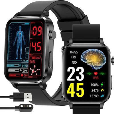 Inny producent SMARTWATCH ZEGAREK MĘSKI DO CUKRU GLUKOZY LASER TERAPEUTYCZNY ROZMOWY HD Inny producent SMARTWATCH ZEGAREK MĘSKI DO CUKRU GLUKOZY LASER TERAPEUTYCZNY ROZMOWY HD