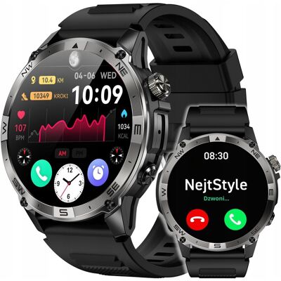 NejtStyle SMARTWATCH ZEGAREK MĘSKI GPS ROZMOWY AMOLED WODOODPORNY SPORT WATCH MENU PL NejtStyle SMARTWATCH ZEGAREK MĘSKI GPS ROZMOWY AMOLED WODOODPORNY SPORT WATCH MENU PL