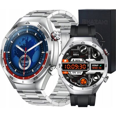 HAZAKI SMARTWATCH ZEGAREK MĘSKI MENU PL ROZMOWY SMART 2xPASEK BAT 520mAh 466x466px HAZAKI SMARTWATCH ZEGAREK MĘSKI MENU PL ROZMOWY SMART 2xPASEK BAT 520mAh 466x466px