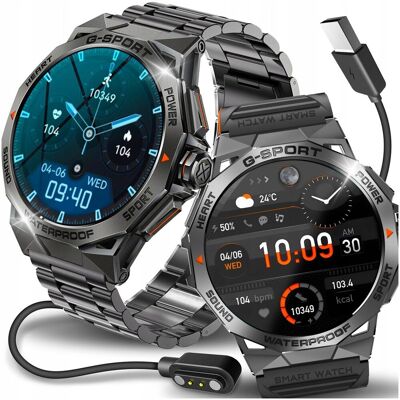 Smartwatch zegarek męski menu PL Sport Puls rozmowy Wodoodporny JG Smart Smartwatch zegarek męski menu PL Sport Puls rozmowy Wodoodporny JG Smart