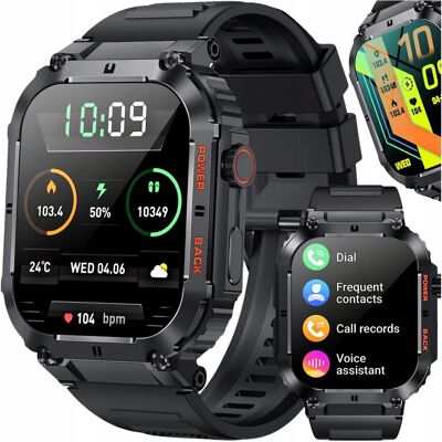 Lichip SMARTWATCH ZEGAREK MĘSKI MILITARNY ROZMOWY WIELOFUNKCYJNY POMIARY MENU PL Lichip SMARTWATCH ZEGAREK MĘSKI MILITARNY ROZMOWY WIELOFUNKCYJNY POMIARY MENU PL
