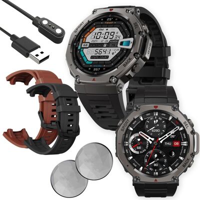 Lewer Smartwatch Zegarek Męski Wodoszczelny Gps Menu Polskie Rozmowy Sport Amoled Lewer Smartwatch Zegarek Męski Wodoszczelny Gps Menu Polskie Rozmowy Sport Amoled