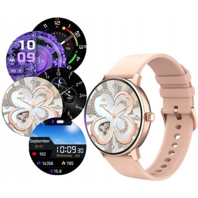 inna (Inny) SUPER Smartwatch DAMSKI bluetooth POLSKIE MENU sport sen ZŁOTY + 5 PASKÓW inna (Inny) SUPER Smartwatch DAMSKI bluetooth POLSKIE MENU sport sen ZŁOTY + 5 PASKÓW
