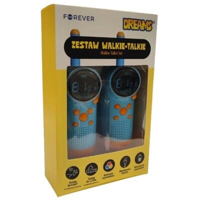 Walkie-Talkie Forever Dreams Krótkofalówki Niebieskie Walkie-Talkie Forever Dreams Krótkofalówki Niebieskie