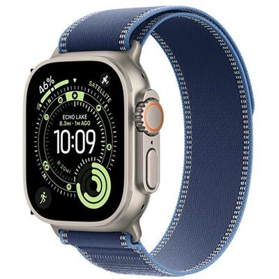 Watch Apple Watch Ultra 3 (2025) 5G 49mm Natural Titanium Case with Trail Loop M/L - Blue/Bright Blue Watch Apple Watch Ultra 3 (2025) 5G 49mm Natural Titanium Case with Trail Loop M/L - Blue/Bright Blue