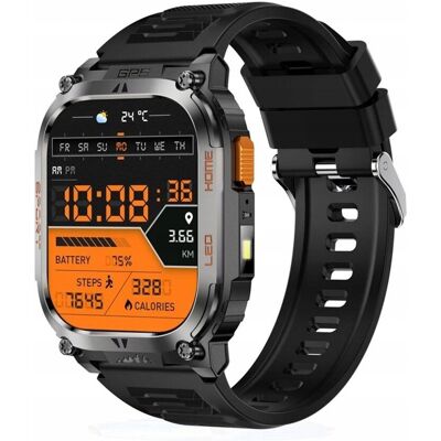 Zree WODOODPORNY SMARTWATCH MĘSKI QX18 2.01 CALA HD GPS IP68 CZARNY ZEGAREK Zree WODOODPORNY SMARTWATCH MĘSKI QX18 2.01 CALA HD GPS IP68 CZARNY ZEGAREK