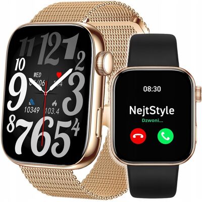 NejtStyle ZEGAREK DAMSKI SMARTWATCH ROZMOWY MENU PL AMOLED SMART WATCH SPORT 3 PASKI NejtStyle ZEGAREK DAMSKI SMARTWATCH ROZMOWY MENU PL AMOLED SMART WATCH SPORT 3 PASKI