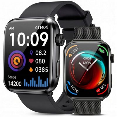 JG Smart ZEGAREK DAMSKI SMARTWATCH ROZMOWY SMS MENU PL CIŚNIENIE TĘTNO TLEN 2 PASKI JG Smart ZEGAREK DAMSKI SMARTWATCH ROZMOWY SMS MENU PL CIŚNIENIE TĘTNO TLEN 2 PASKI