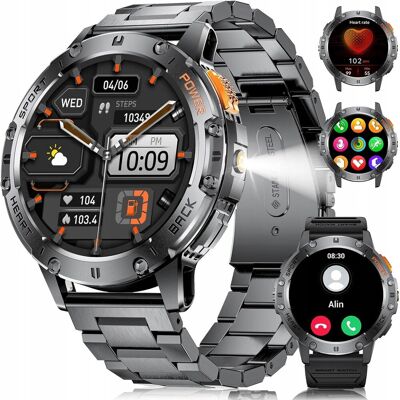 Proventus PL Zegarek Męski Smartwatch AMOLED IP68 530mAh Pomiary Rozmowy SMS Latarka PL Proventus PL Zegarek Męski Smartwatch AMOLED IP68 530mAh Pomiary Rozmowy SMS Latarka PL