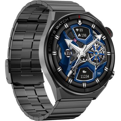 Zegarek Męski Smartwatch Rubicon Rnce99 Czarna Bransoleta Stalowa Zegarek Męski Smartwatch Rubicon Rnce99 Czarna Bransoleta Stalowa