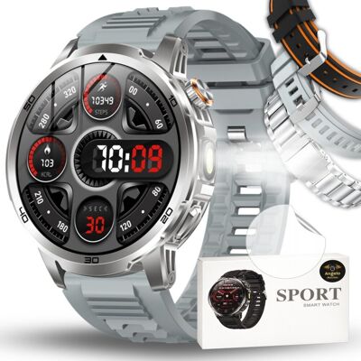Zegarek Smartwatch AK95 Męski Angelo Watches Rozmowy BT Bateria 1000mAh Asystent Głosowy Zestaw 3 Paski Zegarek Smartwatch AK95 Męski Angelo Watches Rozmowy BT Bateria 1000mAh Asystent Głosowy Zestaw 3 Paski