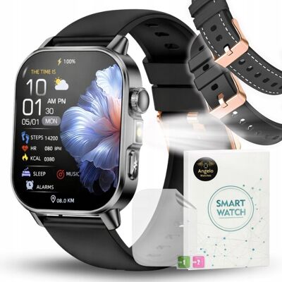 Zegarek Smartwatch AT571 Damski Angelo Watches Kardiowatch Rozmowy BT EKG Puls AMOLED Zestaw 3 Paski Zegarek Smartwatch AT571 Damski Angelo Watches Kardiowatch Rozmowy BT EKG Puls AMOLED Zestaw 3 Paski