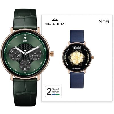 Inny producent Zegarek smartwatch damski GlacierX Noa GX-N247 Menu PL Rozmowy 2 Paski Inny producent Zegarek smartwatch damski GlacierX Noa GX-N247 Menu PL Rozmowy 2 Paski