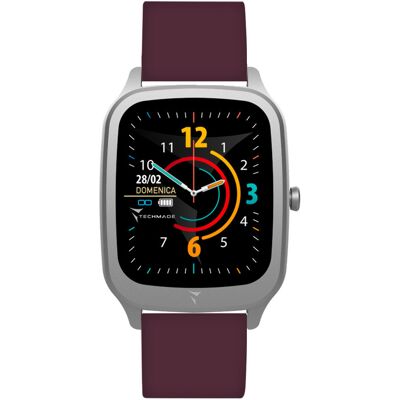 Techmade - TM-VISION-DRED - Pasek Bordeaux - Smartwatch Techmade - TM-VISION-DRED - Pasek Bordeaux - Smartwatch