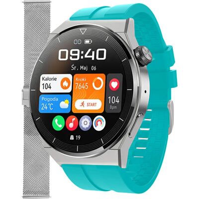 Zegarek Smartwatch Enter SAT.111.5316.1411-SET turkusowy pasek bransoleta Zegarek Smartwatch Enter SAT.111.5316.1411-SET turkusowy pasek bransoleta