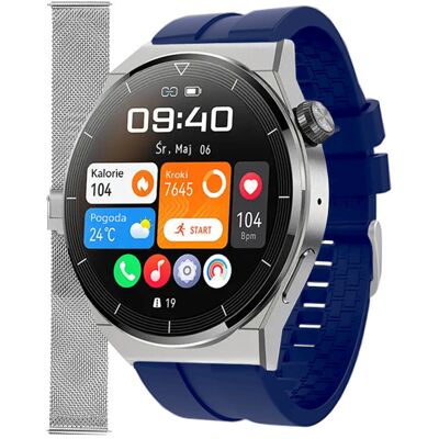 Zegarek Smartwatch Enter SAT.111.5317.1411-SET granatowy pasek bransoleta Zegarek Smartwatch Enter SAT.111.5317.1411-SET granatowy pasek bransoleta